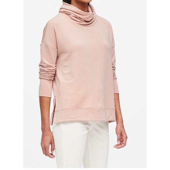 Gymshark Activewear Sweatshirt Women's Medium Pink Long Top Funnel Neck - Picture 1 of 10